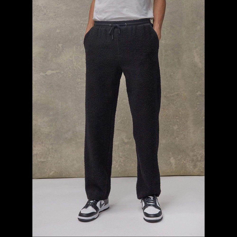New Percival Blanket Trackpants in Black Casentino Wool